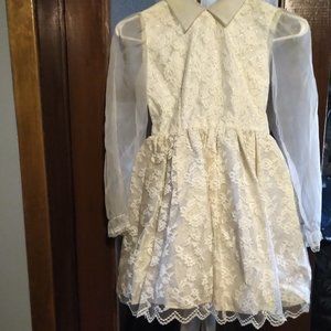 Girl's Party Dress--Ivory